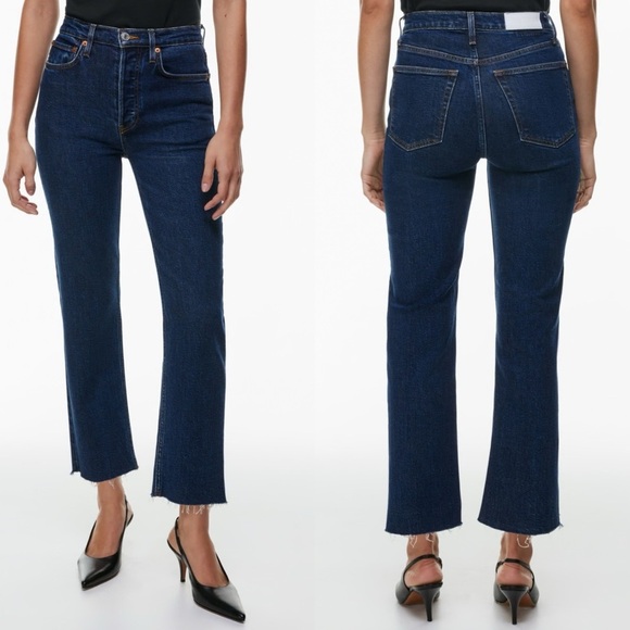 Redone 70s Stove Pipe Jeans in Dark Rinse Size 29 - Picture 1 of 16